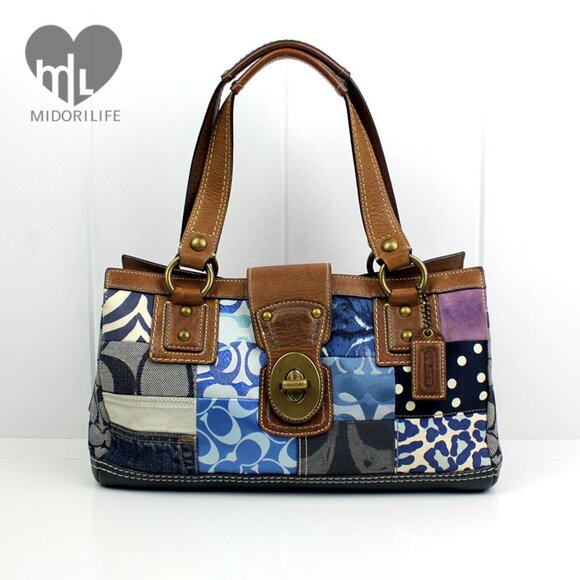 COACH Legacy Patchwork Shoulder Bag Satchel - Picture 12 of 12